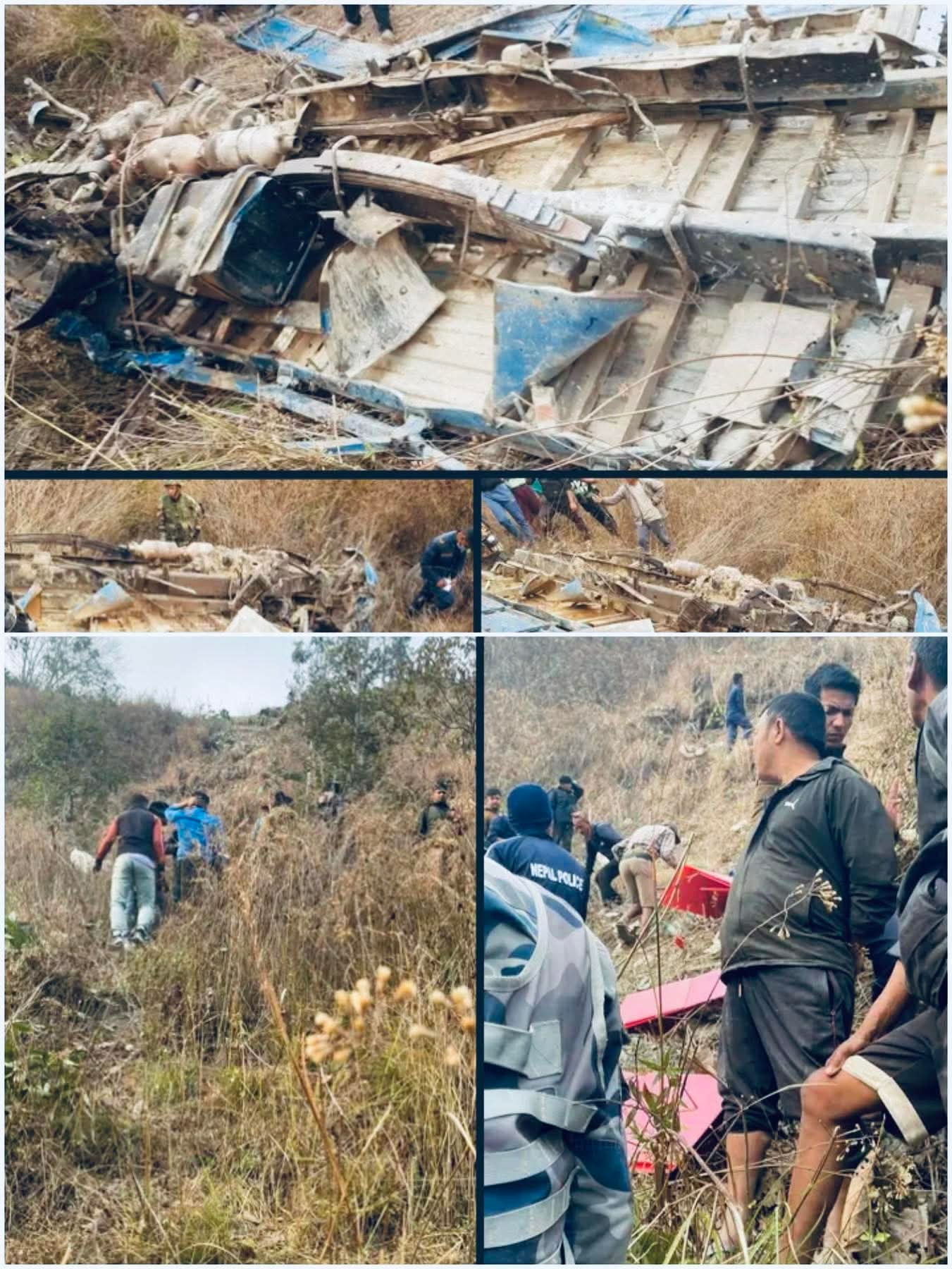 रामेछाप दुर्घटना : एक जनाको मृत्यु, ९ जना घाइतेहरूलाई सेनाको हेलिकप्टरमा काठमाडौँ ल्याइँदै