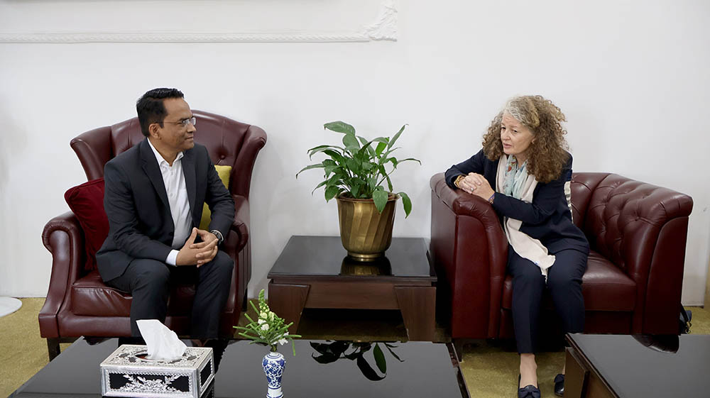 गभर्नर पौडेलसँग संयुक्त राष्ट्रसंघकी आवासीय समन्वयकर्ता यहियाको शिष्टाचार भेट