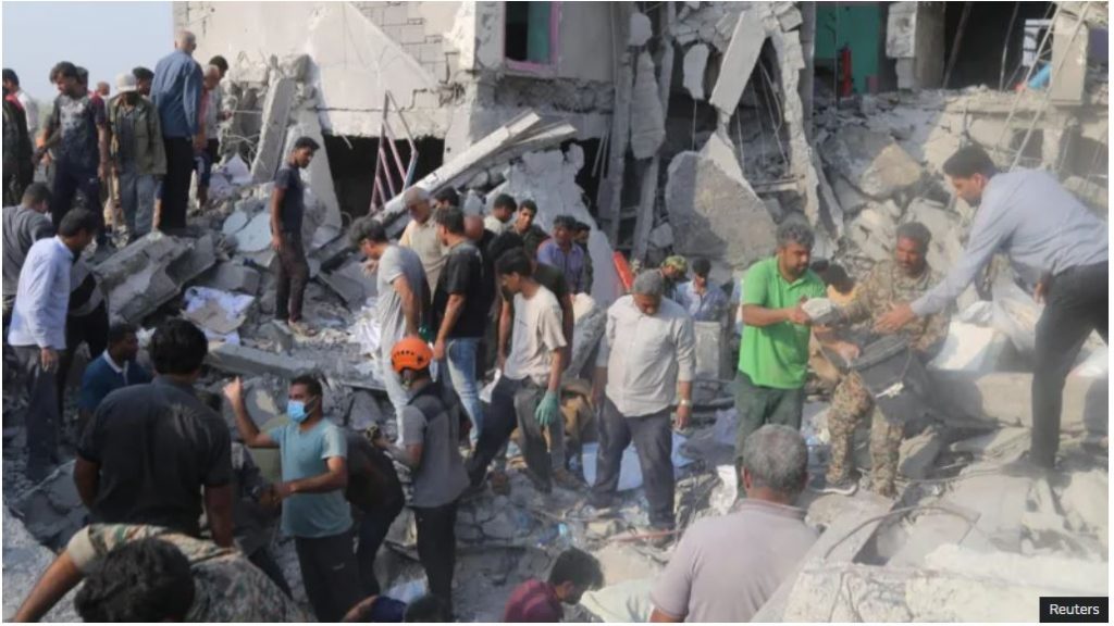 इरानको एक विद्यालयमा मिसाइल खस्दा १०८ जनाको मृत्यु, इरानभर २०० बढी मारिए