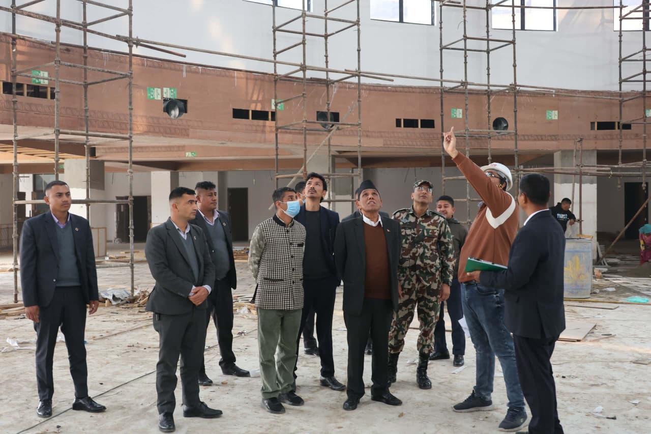 राष्ट्रिय सभा अध्यक्ष दाहालद्वारा निर्माणाधीन संसद भवनको अनुगमन