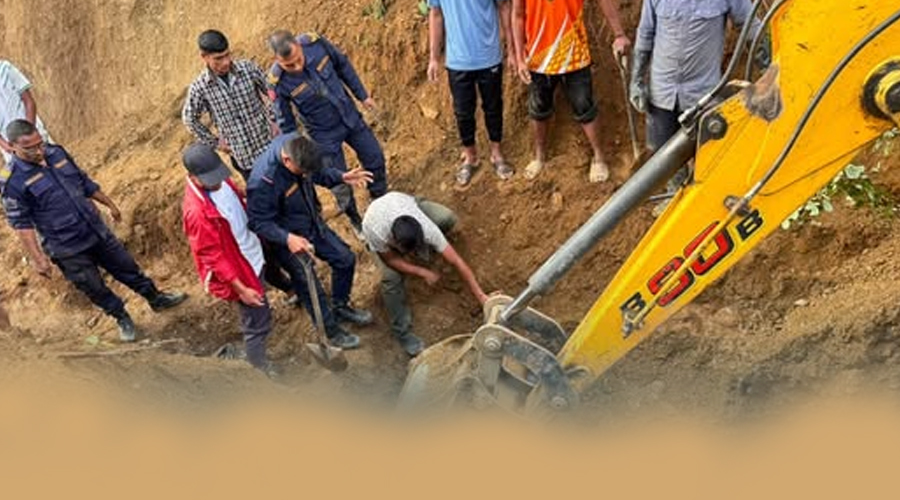 माटोको ढिस्को खस्दा दुई मजदुरको मृत्यु, एक गम्भीर