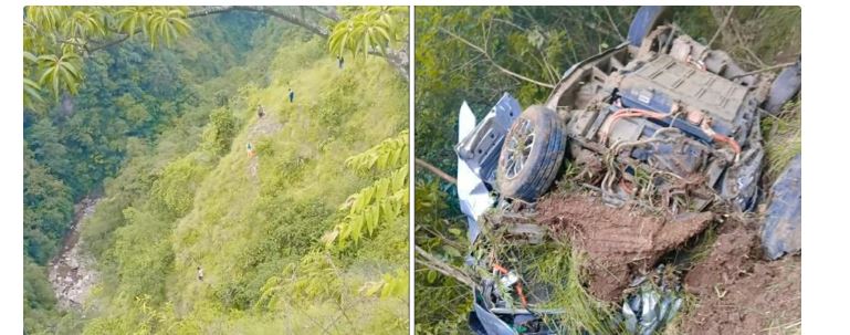 मकवानपुरको इन्द्रसरोवरमा ईभी गाडी दुर्घटना, ४ जनाको मृत्यु