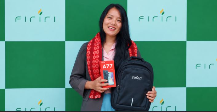 फिरिरी प्रयोगकर्तालाई हरेक हप्ता ३० हजारको उपहार जित्ने मौका, पहिलो विजेता बनिन् श्रृजना