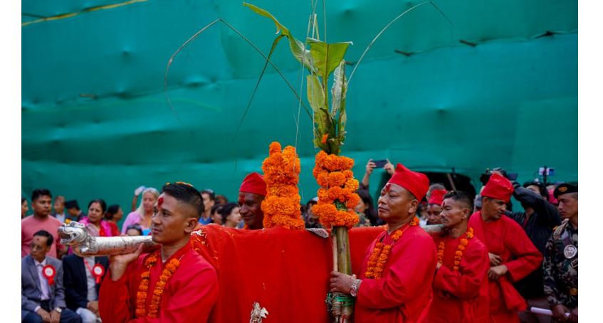 आज नवरात्रको सातौं दिन, फूलपाती भित्र्याइँदै