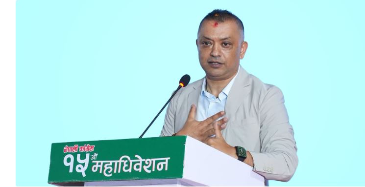 नेपाली कांग्रेसको सभापतिमा गगन थापा निर्वाचित