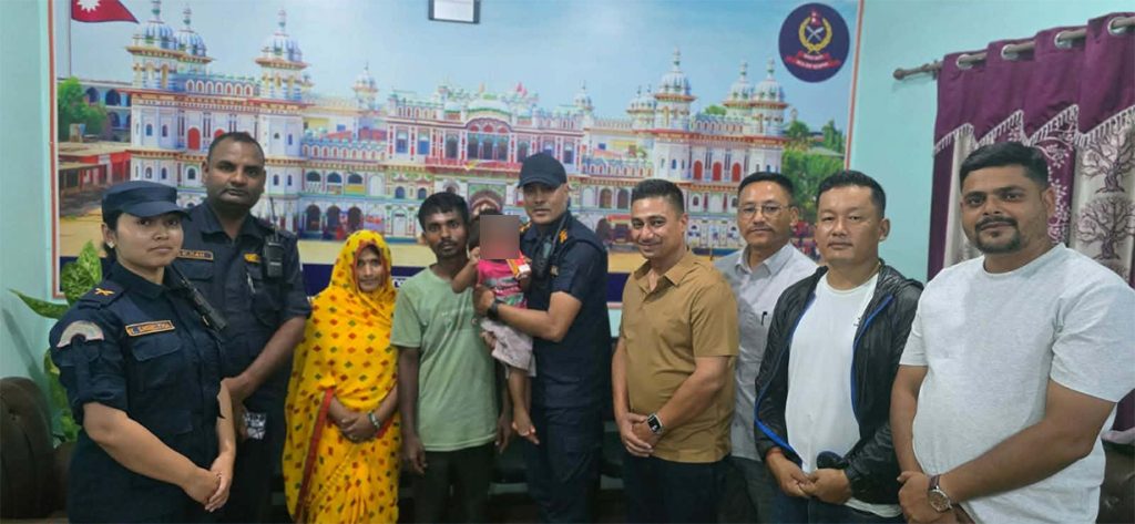 धनुषामा अपहरित १५ महिने बालकको ११ दिनपछि सकुशल उद्धार