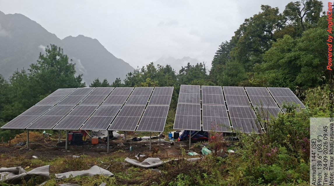 टिमुरेको टेलिफोन टावरमा सोलार प्रणाली जडान, डिजेल ढुवानीको बाध्यता हट्यो